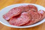 plate of sliced salami | Classpop Shot