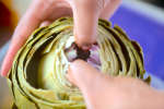 chef preparing artichoke | Classpop Shot