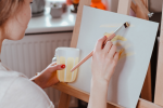 Festive Fall Harvest Canvas Painting Shot