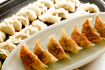 Chicago - steamed and pan seared potstickers Shot