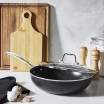 Henckels Capri Granitium Notte 11-Inch Aluminum Nonstick Wok with Lid 2