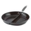 Anolon Advanced Home 12.5 Inch Divided Grill and Griddle Pan Moonstone