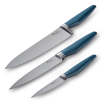 Ayesha Curry Japanese Steel 3-Piece Knife Set Blue