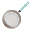 Rachael Ray Create Delicious 9.5-Inch Enameled Aluminum Skillet Light Blue Shimmer