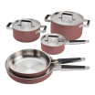 Zwilling Pure 8-Piece Stainless Steel Cookware Set Rose