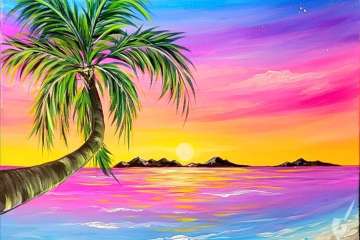 Coastline Palette: Beach-Themed Canvas - Baytown