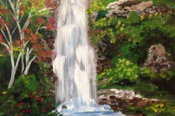 Nature’s Flowing Wonder Painting