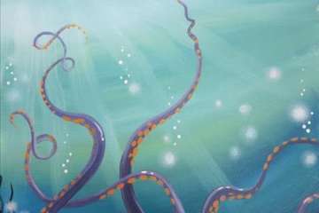 Octopus Beneath the Drifting Boat