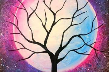 Cosmic Moon and Galaxy - Pearland