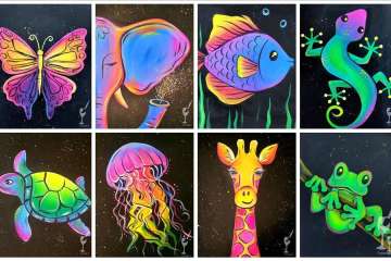 Cute Glowing Animal Art