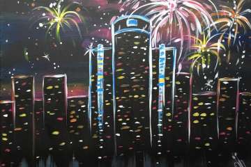 Neon Fourth July Celebration