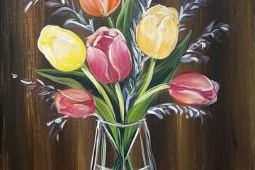 Beautiful Fresh Tulips in Bloom