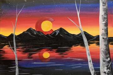 Sunset Over Colorado Mountains