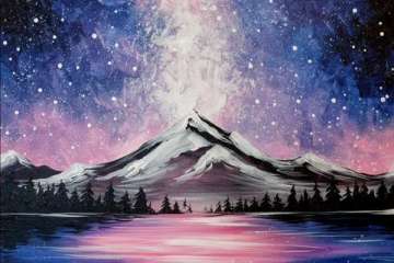 At the Peak of a Calming Mountain View