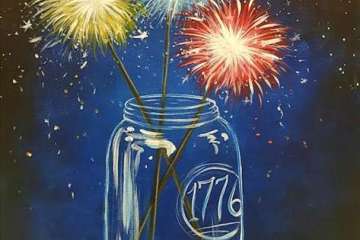 Dandelion Fireworks in Jar