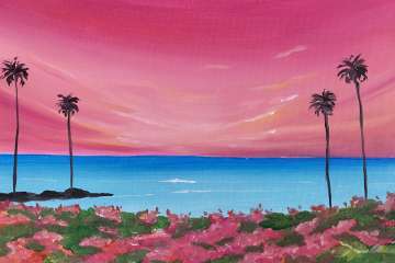 Pink Island Sky