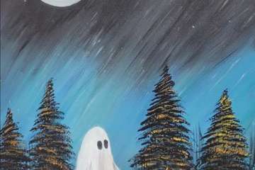 With Friends Around a Ghostly Campfire