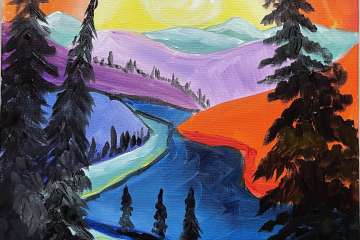 Beautiful Mountain Sunrise