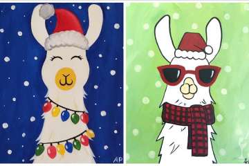 Joyful Christmas Llama