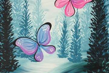 Butterflies in a Winter Forest - Pasadena