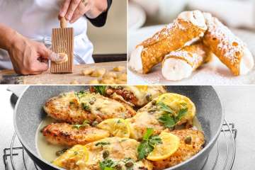 Chicken Piccata, Gnocchi & Cannoli