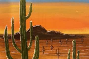 Sunset at the Desert