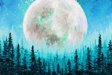 Moon Over the Pines