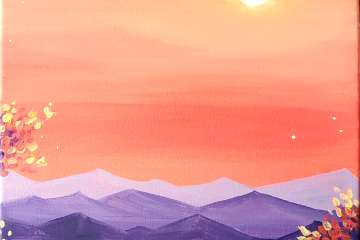 Autumn Mountain Evening - Woodridge