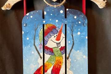 Snowman Sled Build and Paint - Tampa
