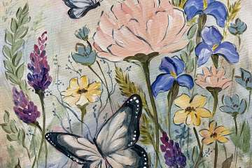 Butterfly Blossoms  - Brick