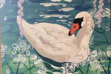 Swan and Wisteria  - Houston