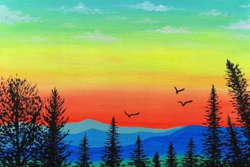 Vivid Forest Dawn
