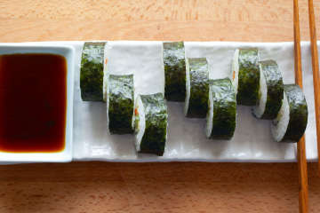 Preparing Vegan Sushi Favorites
