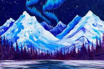 Aurora Over the Mountains