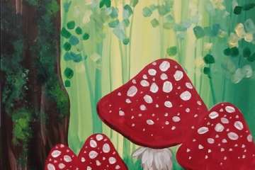 Cute and Colorful Mushrooms