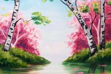 Serene Springtime Reflections