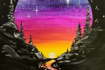 Rainbow Night Sky