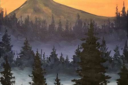 Golden Morning in the Mountains (Half-Priced Wine Bottles)