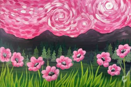 Pink Petals and Peaks