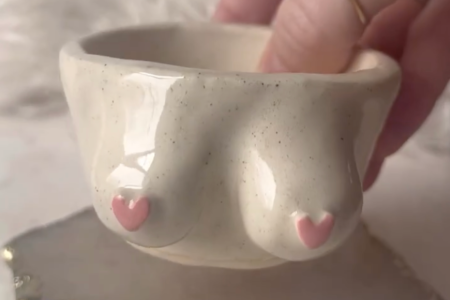 Make a Ceramic-Glazed Boob Pot