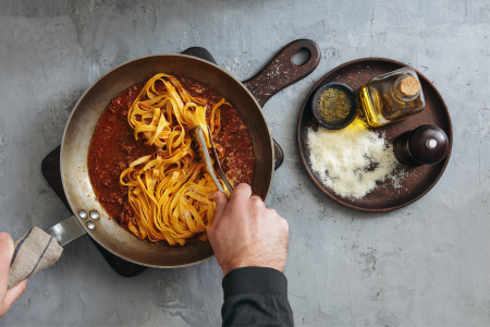 Make Fresh Tagliatelle Bolognese