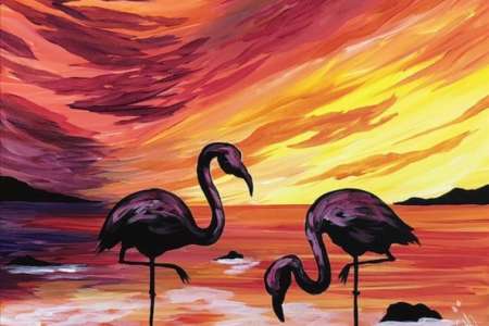 Flamingo Sunset