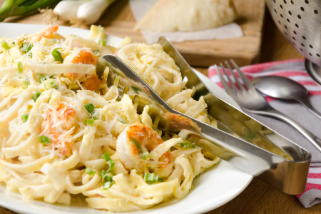 Make Colossal Shrimp Alfredo