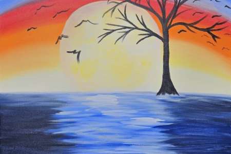 A Blue Sunset