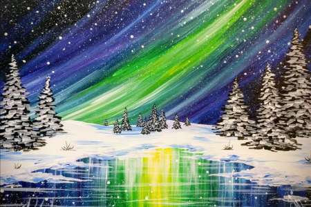 Starry Northern Lights