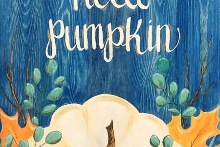 A Pretty Pumpkin Hello