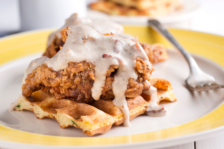 Crispy Fried Chicken and Sweet Waffles