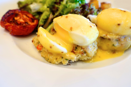 Crab Cake Benedict Brunch