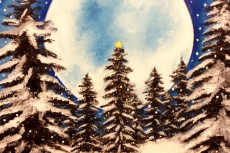 Snowy Moonrise