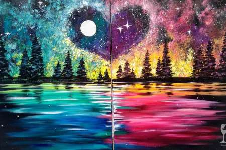 Happy Hour Paint and Sip: Cosmic Love